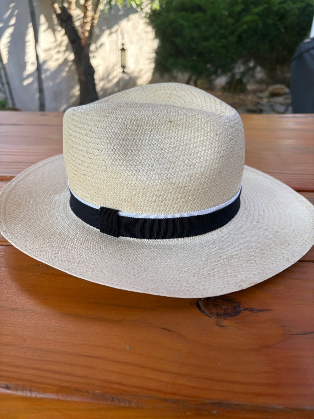 Bamford Siesta Fedora Straw Hat Size Small Made in England, Hand Woven
